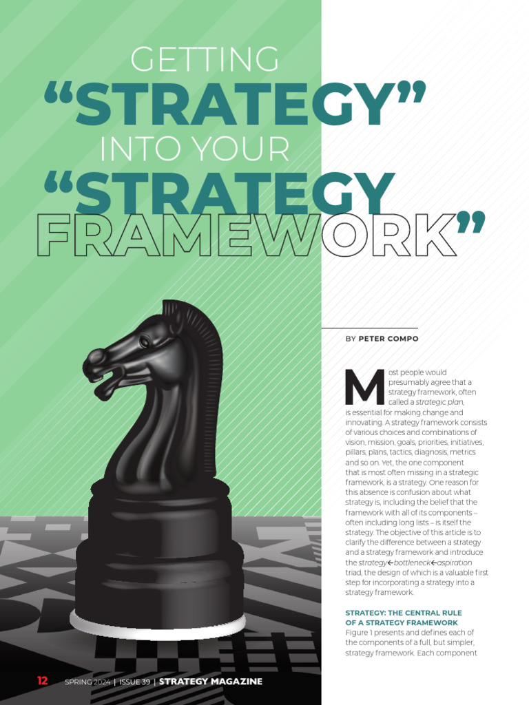 Incorporating Strategy in Frameworks | PDF | Supply Chain | Goal