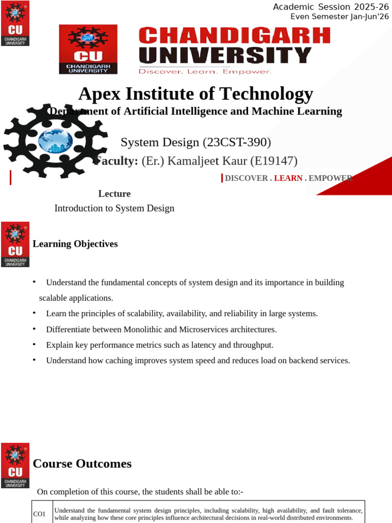 System Design Fundamentals Course Overview | PDF | System | Databases