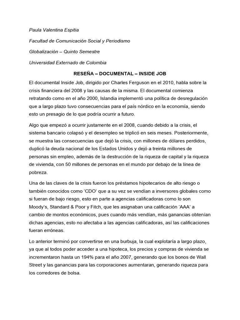 Causas y Consecuencias de la Crisis 2008 | PDF | Hipotecas | Deuda