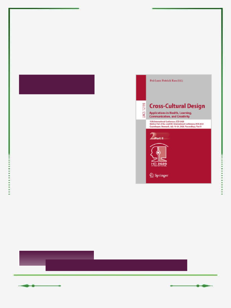 Cross Cultural Design Applications in Health Learning Communication and ...