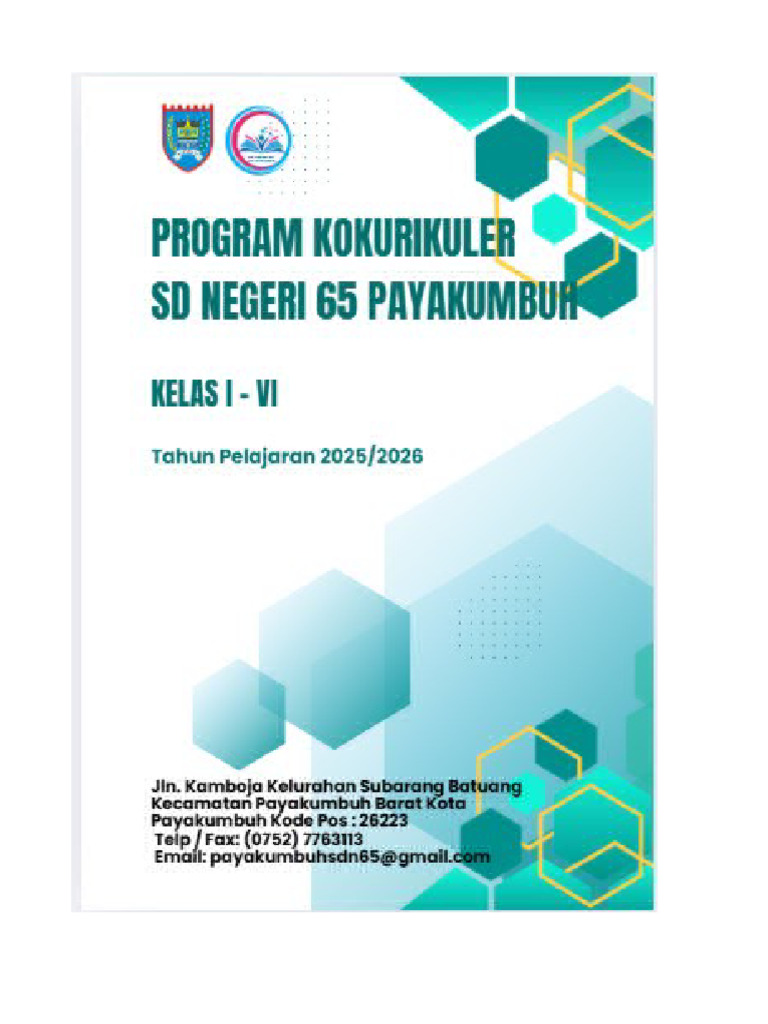 Program Kokurikuler Kelas 1 SD 65 | PDF
