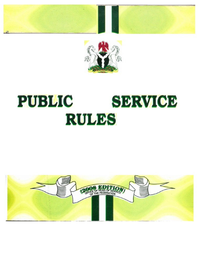 Public Service Rules 2008 Edition | PDF | Civil Service | Federal ...