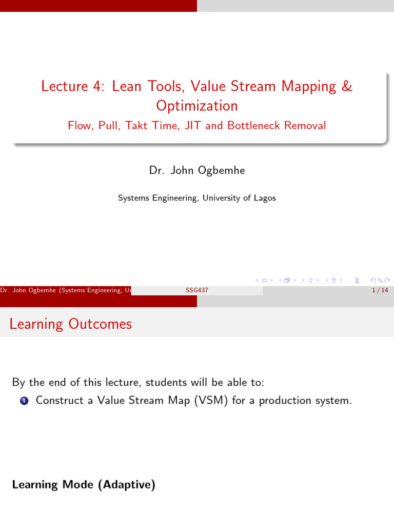 Lean Tools: Value Stream Mapping Guide | PDF | Lean Manufacturing ...
