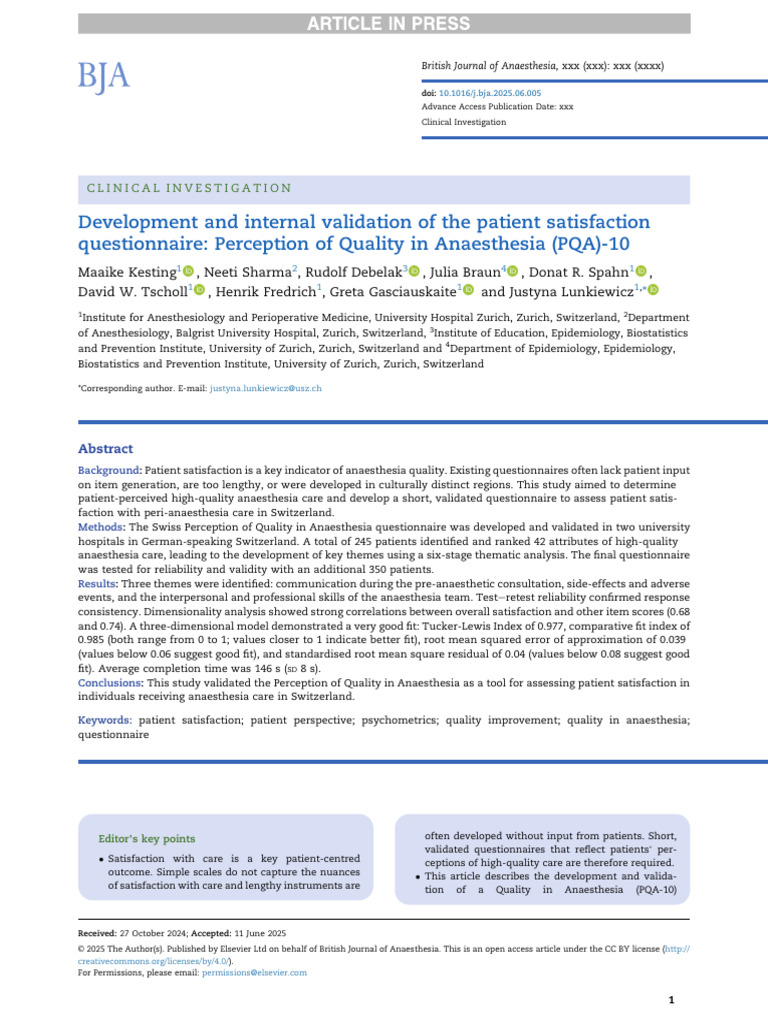 Pi is 0007091225003575 | PDF | Anesthesia | Medicine