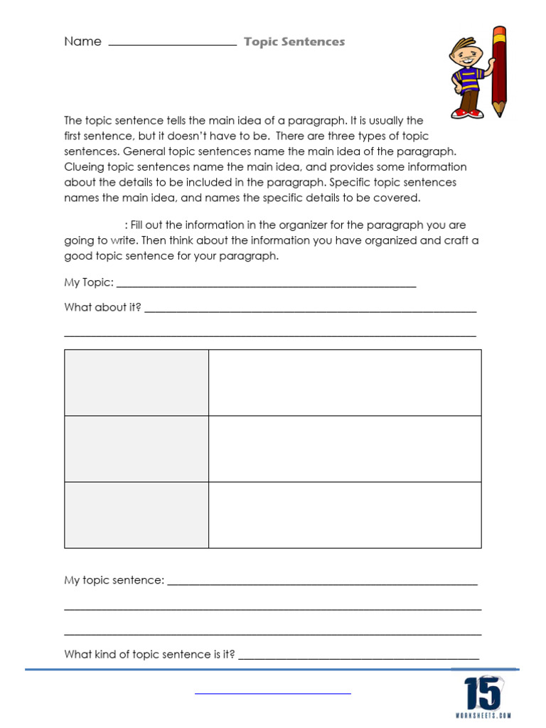Understanding Topic Sentences Guide | PDF