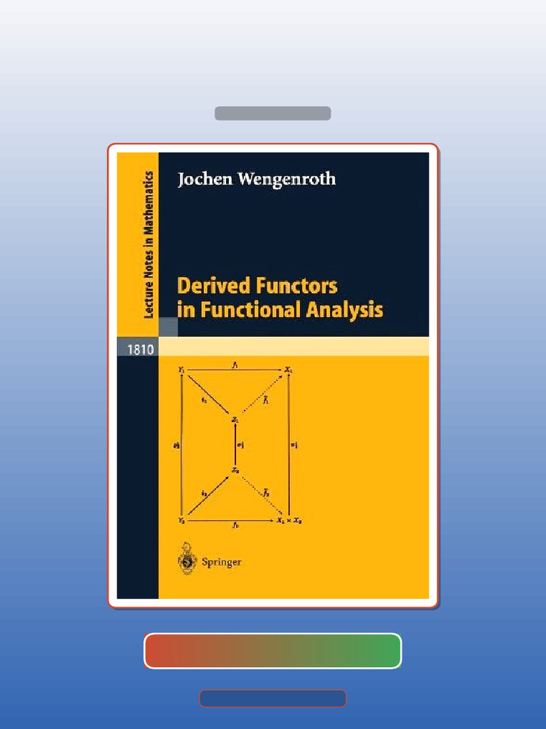 Test Bank for Derived Functors in Functional Analysis | PDF ...