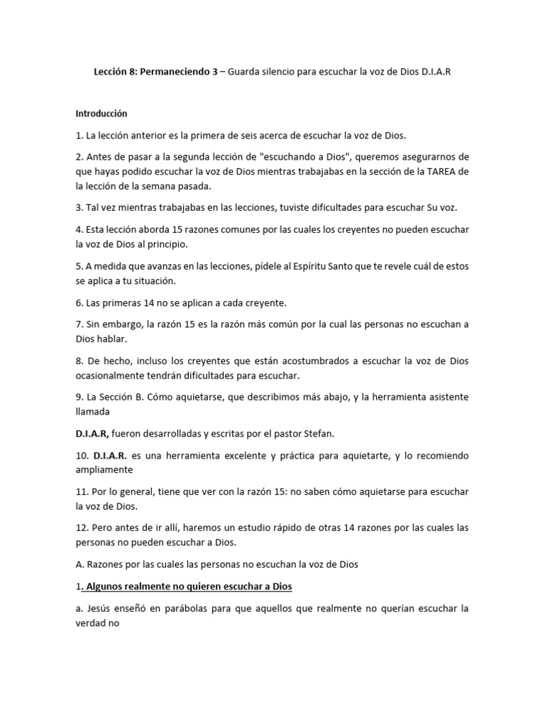 Cómo Escuchar la Voz de Dios | PDF | Dios | Oración