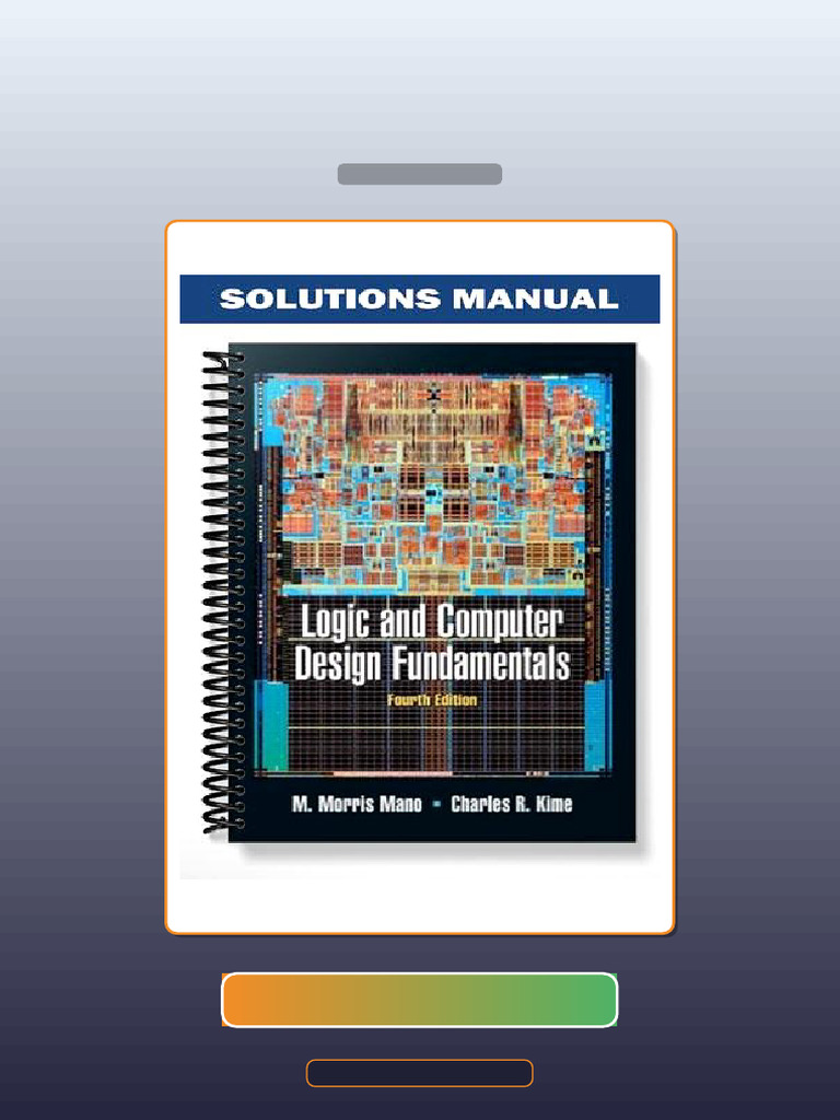 Logic and Computer Design Fundamentals 4th Edition by M E-book Testbank Solutions | PDF ...