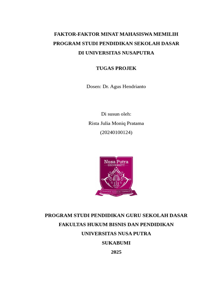 Progres Metopen Uas Rista | PDF