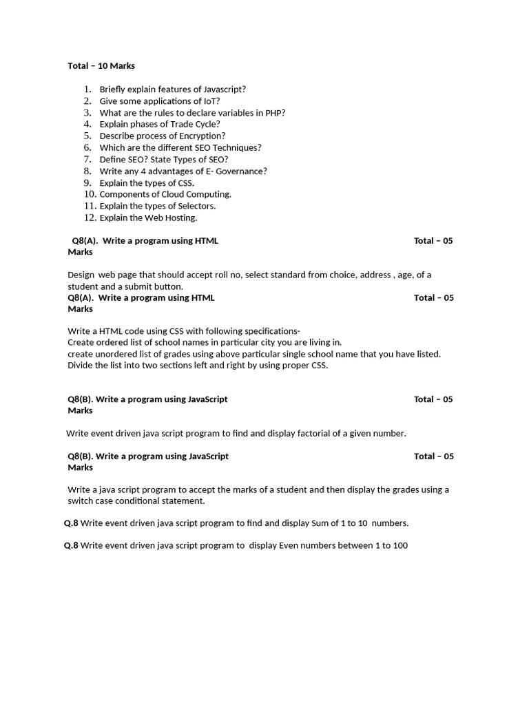 Key Concepts in Web Development and SEO | PDF