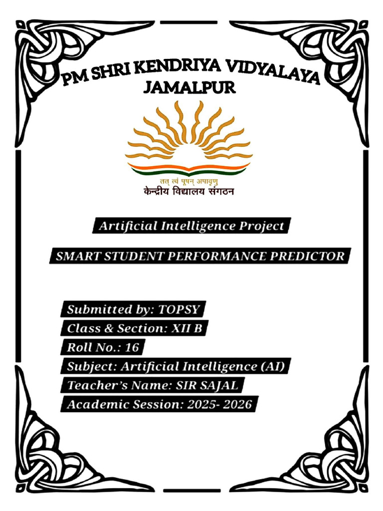Topsy Class Xii B Ai Project | PDF