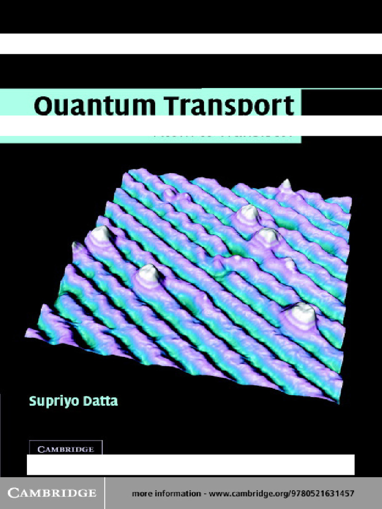 Quantum Transport: Atom to Transistor | PDF | Quantum Mechanics ...