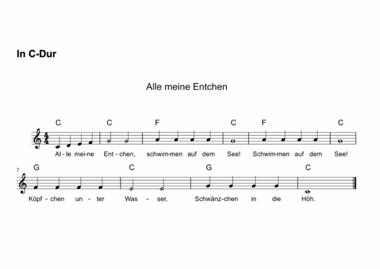 Ale Meine Entchen | PDF