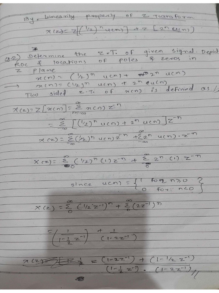 DSP Z Transform | PDF