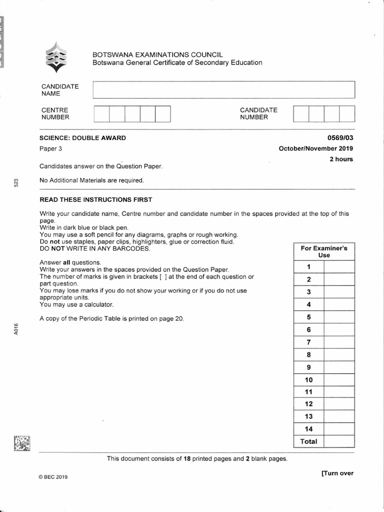Bgcse Sda Paper 3 2019 | PDF