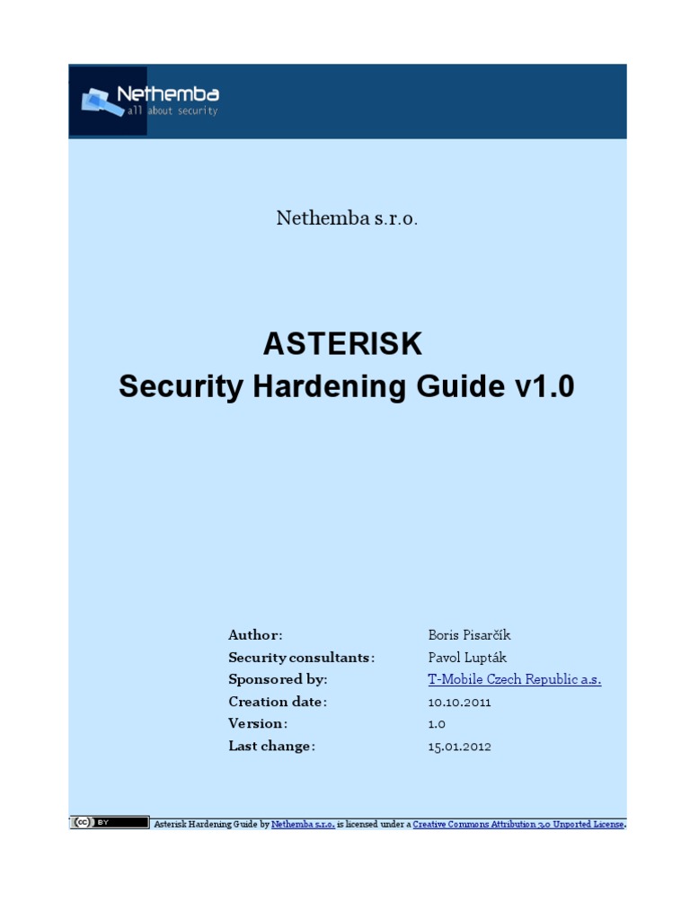 Asterisk Security Hardening Guide | PDF | Transport Layer Security ...