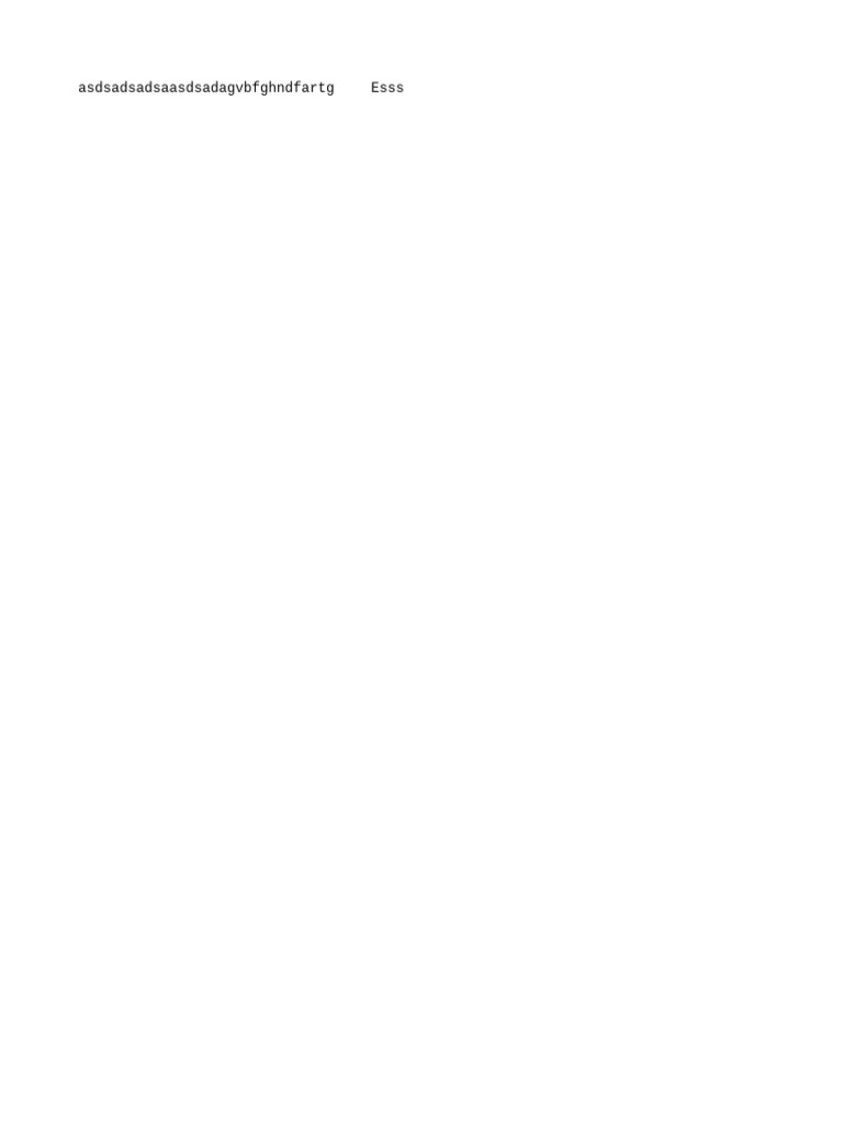 Asdsadsadsaasdsadagvbfghndfartg Esss | PDF