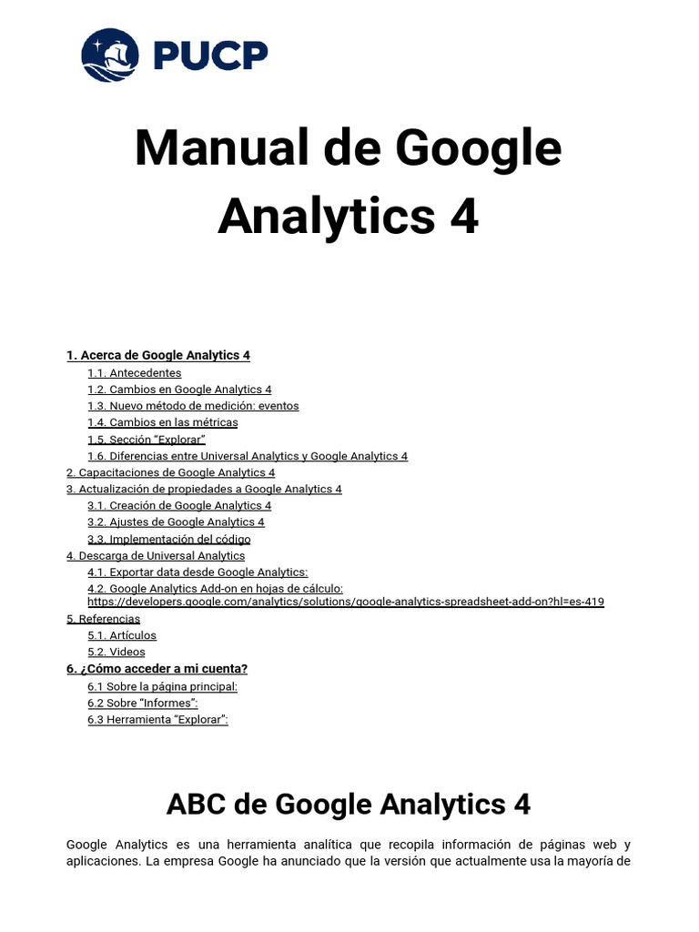 6494cf858528afa838fad621_Manual de Google Analytics 4 v4 | PDF ...