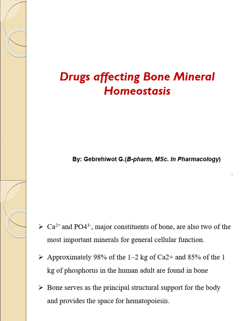 Drugs Impacting Bone Mineral Balance | PDF | Hyperthyroidism | Bone