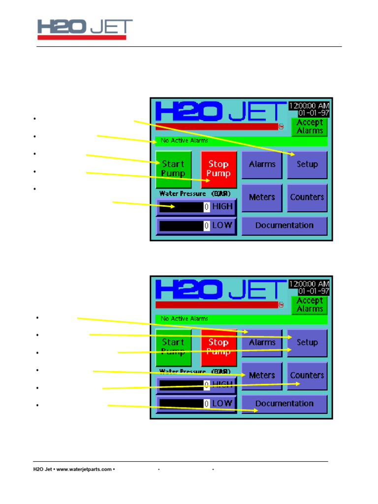 Pump Training Manual: Operator Interface | PDF | Menu (Computing) | Pump