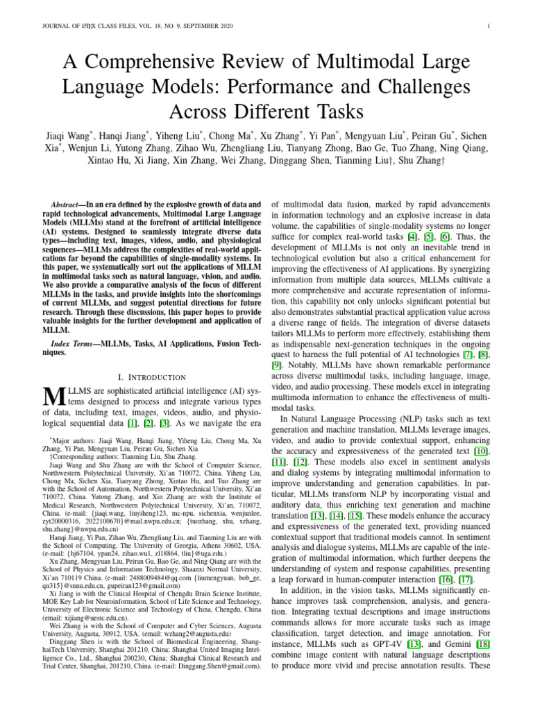 Multimodal Large Language Models Review | PDF | Computer Vision | Deep ...
