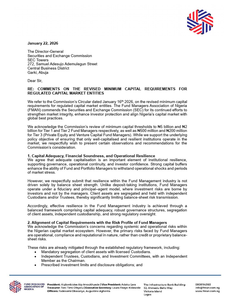 Comments on SEC Capital Requirements | PDF | Investment Management ...