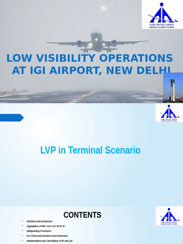 Low Visibility Operations at IGI Airport | PDF | Aviation | Aviation Safety