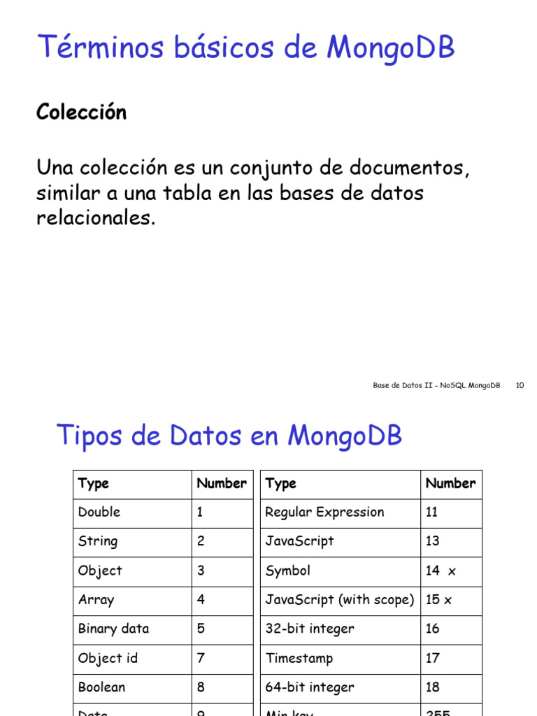 Base de Datos 4 | PDF | Mongo Db | Bases de datos