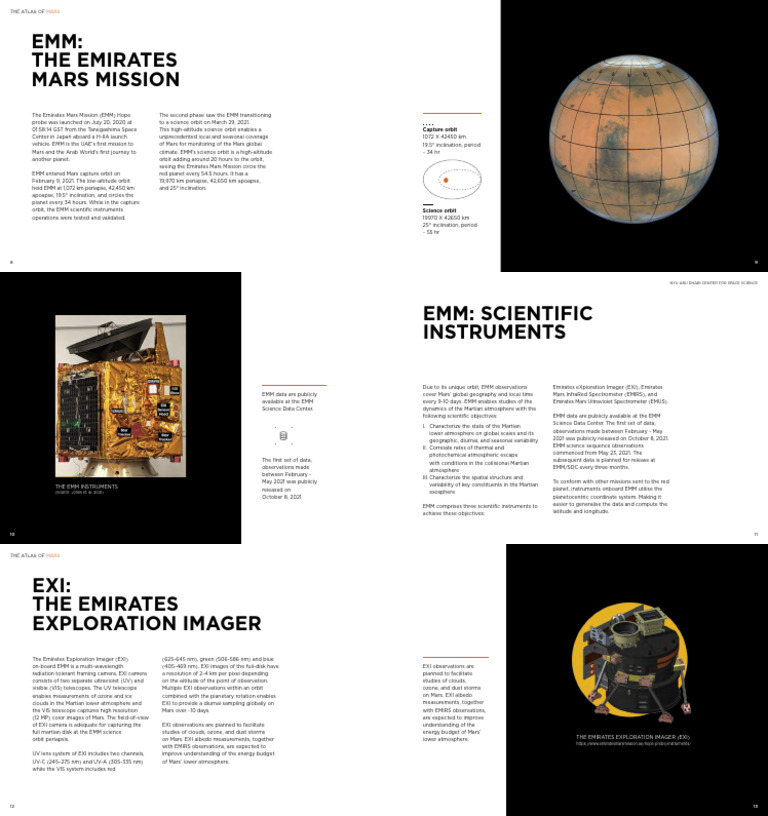 Emirates Mars Mission Overview | PDF | Mars | Exploration Of Mars