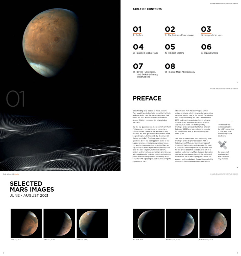 Emirates Mars Mission Atlas Overview | PDF | Mars | Exploration Of Mars