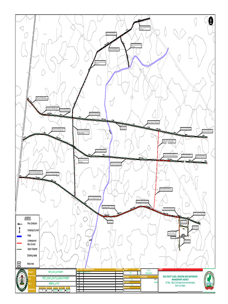 Edo State Drainage System Layout | PDF