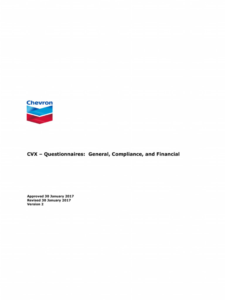 ENG SQ QuestionnairesforGeneralComplianceFinancial | PDF