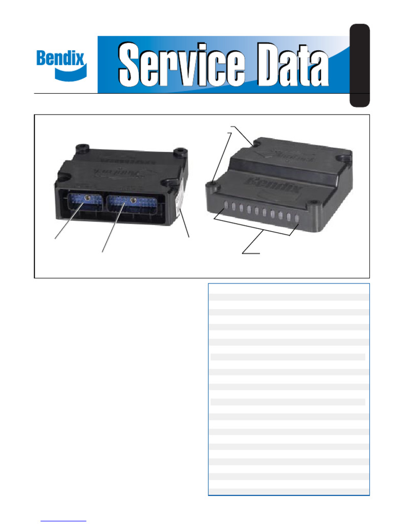 Bendix EC-30™ ABS/ATC Controller Guide | PDF | Anti Lock Braking System ...