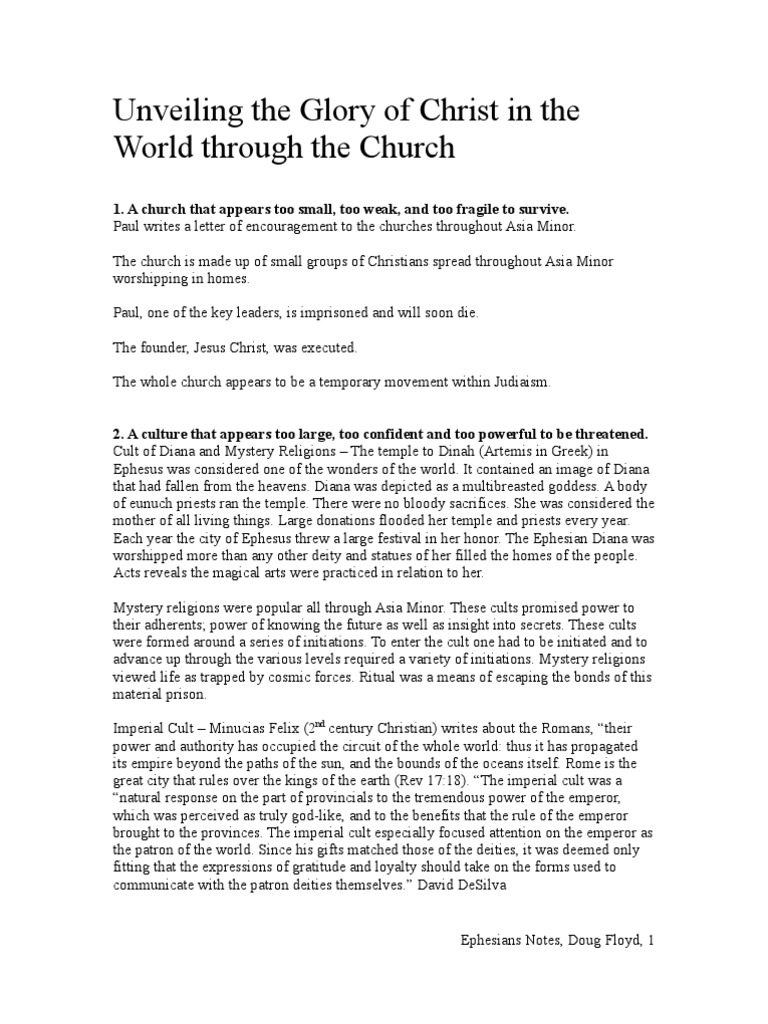 Complete Ephesians Study | PDF | Grace In Christianity | God The Father