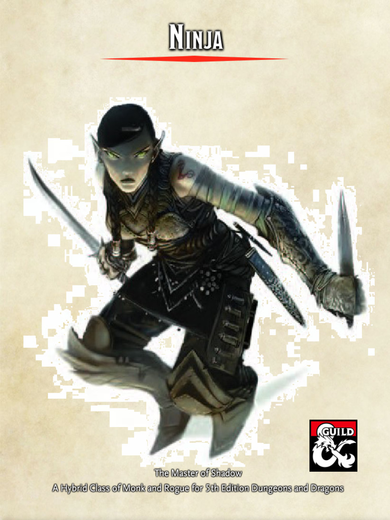 Ninja Class Guide for RPGs | PDF | Wizards Of The Coast | Dungeons ...