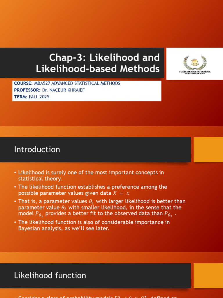 Understanding Likelihood Methods in Statistics | PDF | Bootstrapping ...
