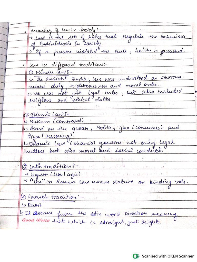 Legal Method Unit 1 (A) Complete | PDF