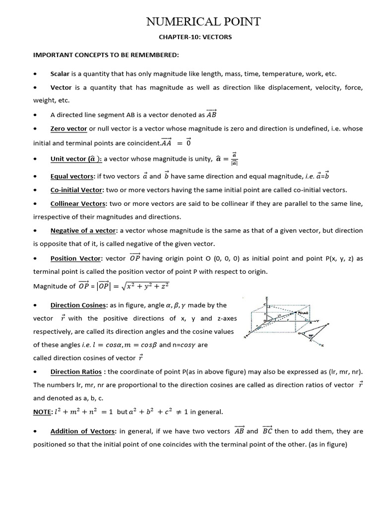 Key Concepts of Vectors Explained | PDF | Euclidean Vector | Velocity