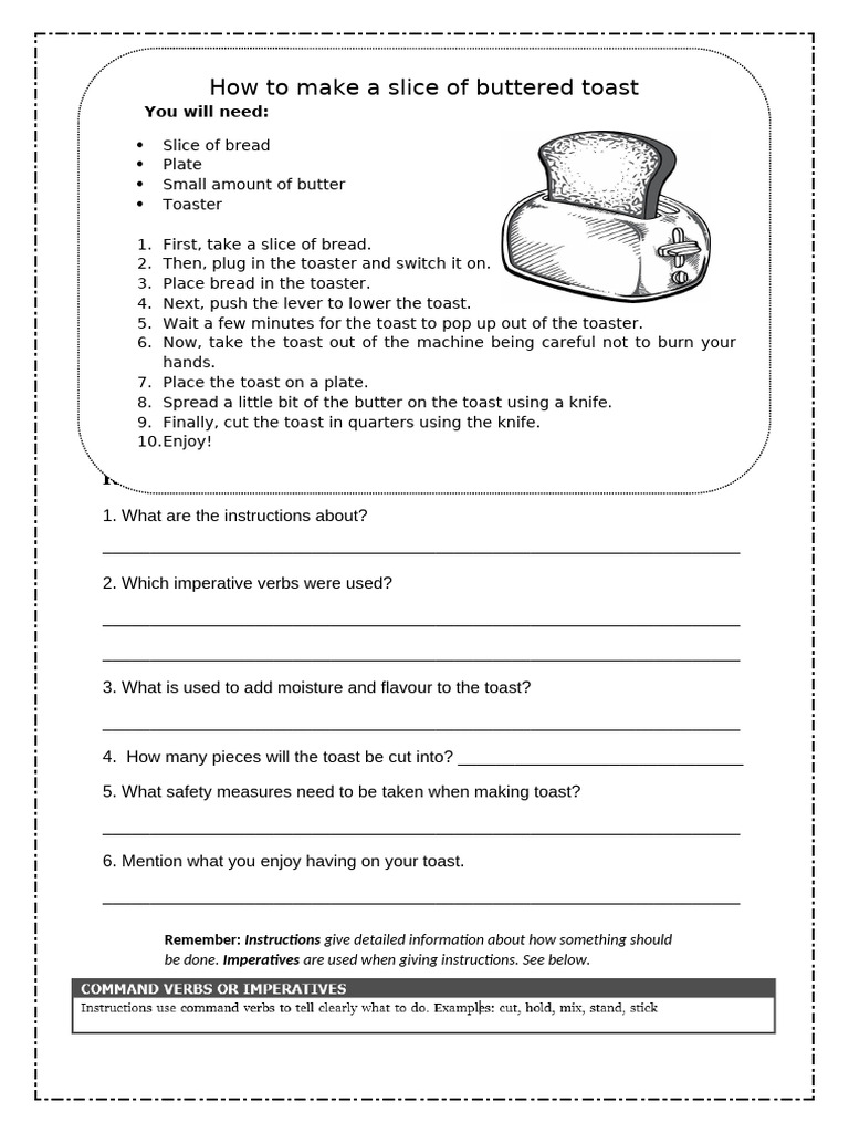 How to Make Buttered Toast Guide | PDF