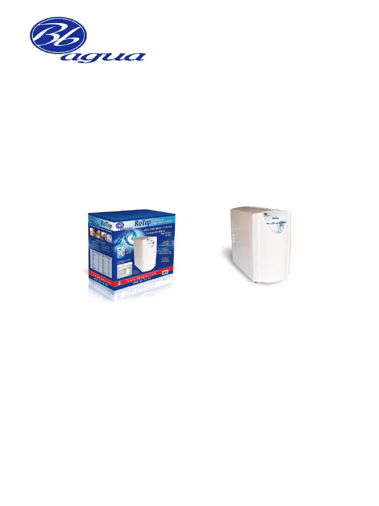 Instalación y Mantenimiento Ósmosis Inversa RoTop | PDF | Agua | Ósmosis