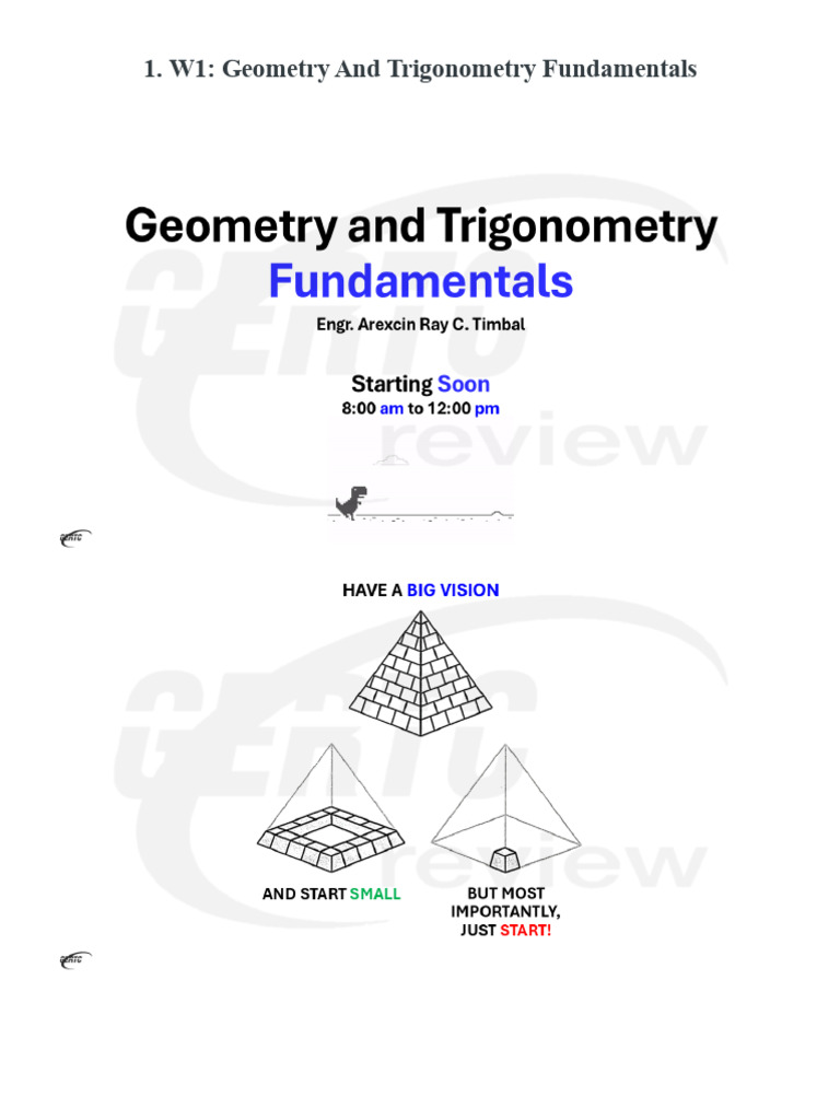 Basic Trigo Geom | PDF