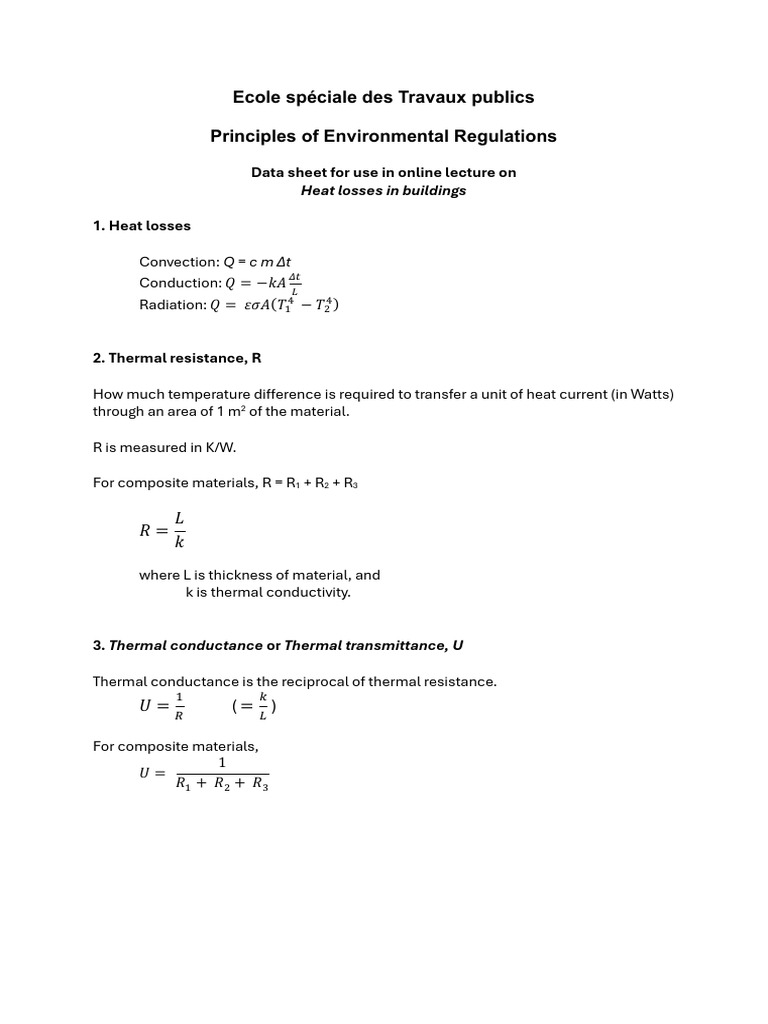 Heat Loss Calculations in Buildings | PDF | Heat Transfer | Civil ...