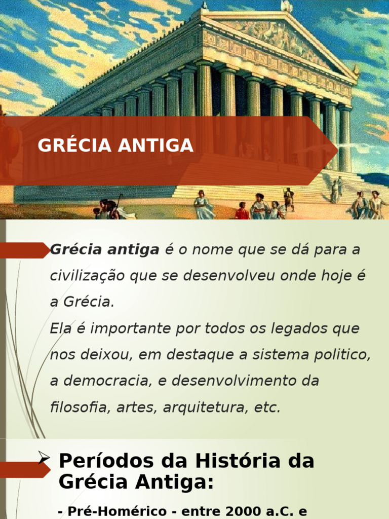 História da Grécia Antiga: Períodos e Legados | PDF