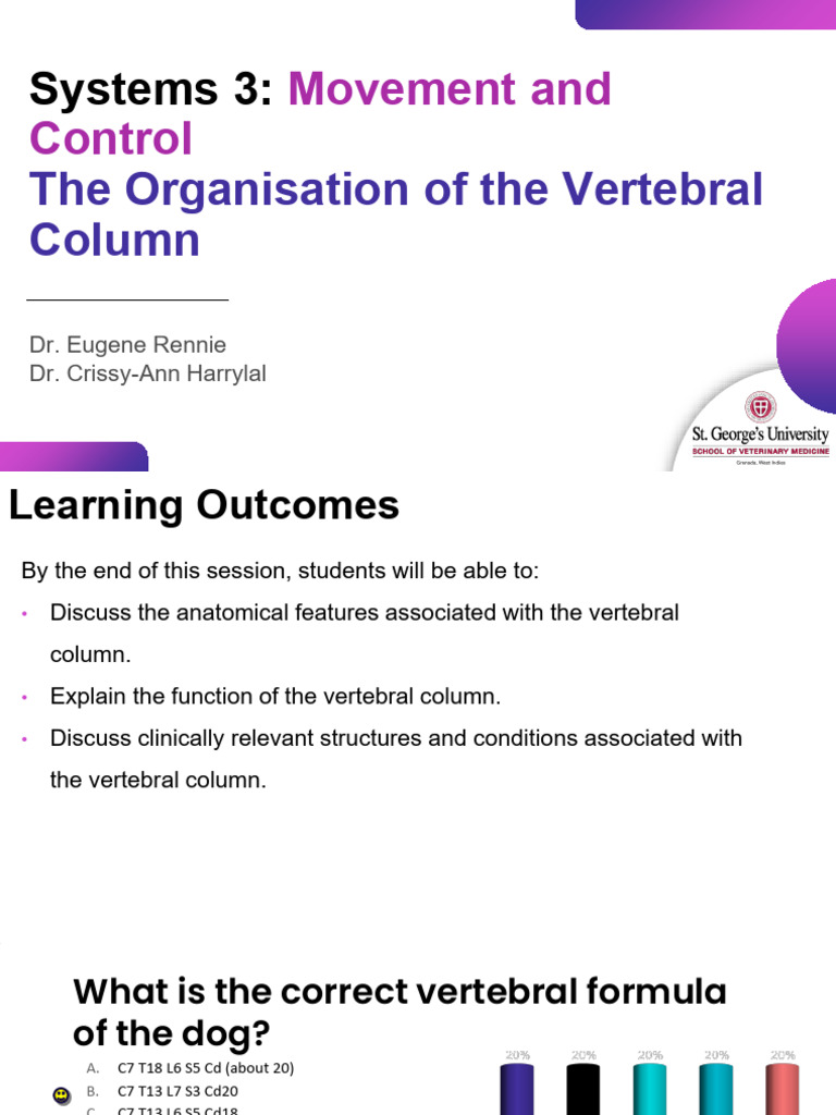 Vertebral Column Anatomy and Function | PDF | Vertebra | Human Anatomy