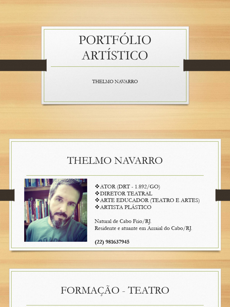 Portfólio Artístico de Thelmo Navarro | PDF