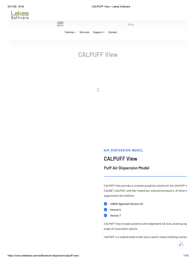CALPUFF View: Advanced Air Dispersion Model | PDF | 64 Bit Computing ...