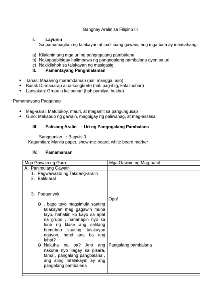 Filipino 3 | PDF