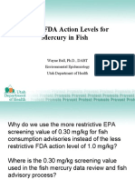 EPA vs FDA Action Levels