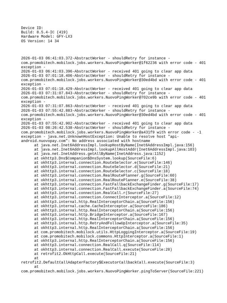 Nuovo Log1 | PDF | Java (Programming Language) | Domain Name System