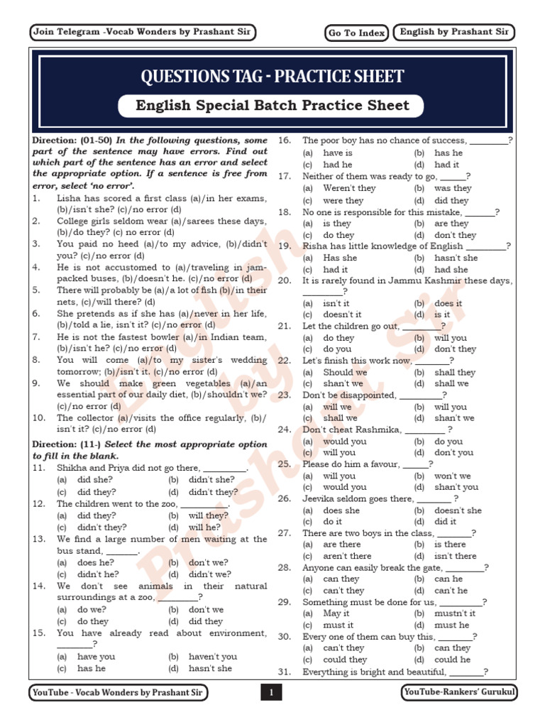 English Error Correction Practice Sheet | PDF | Linguistics | Language ...